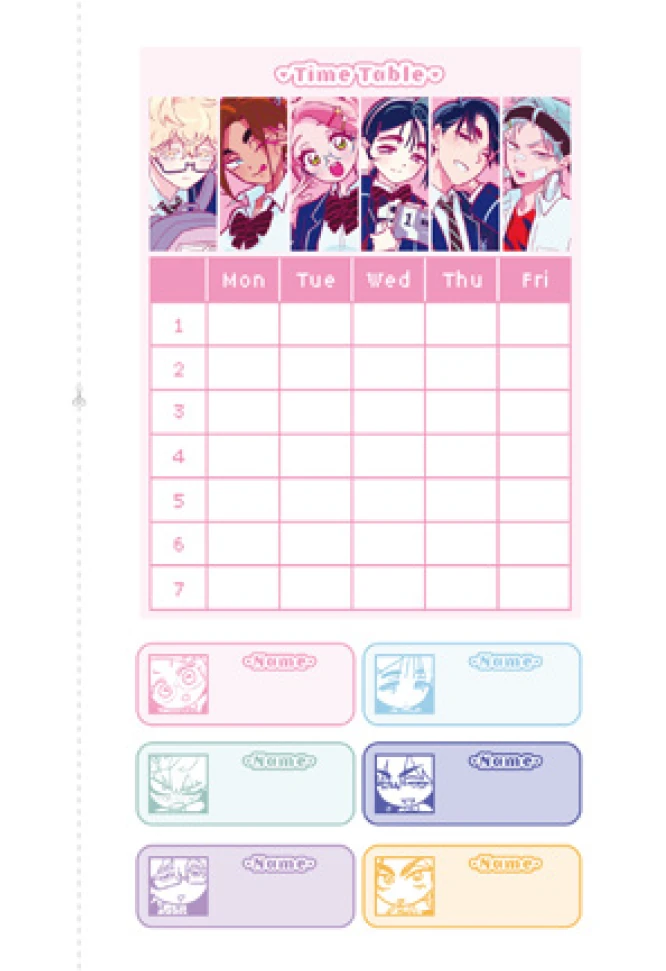 Alien Stage AAHS Anakt Arts High School Series - Weekly Planner Note